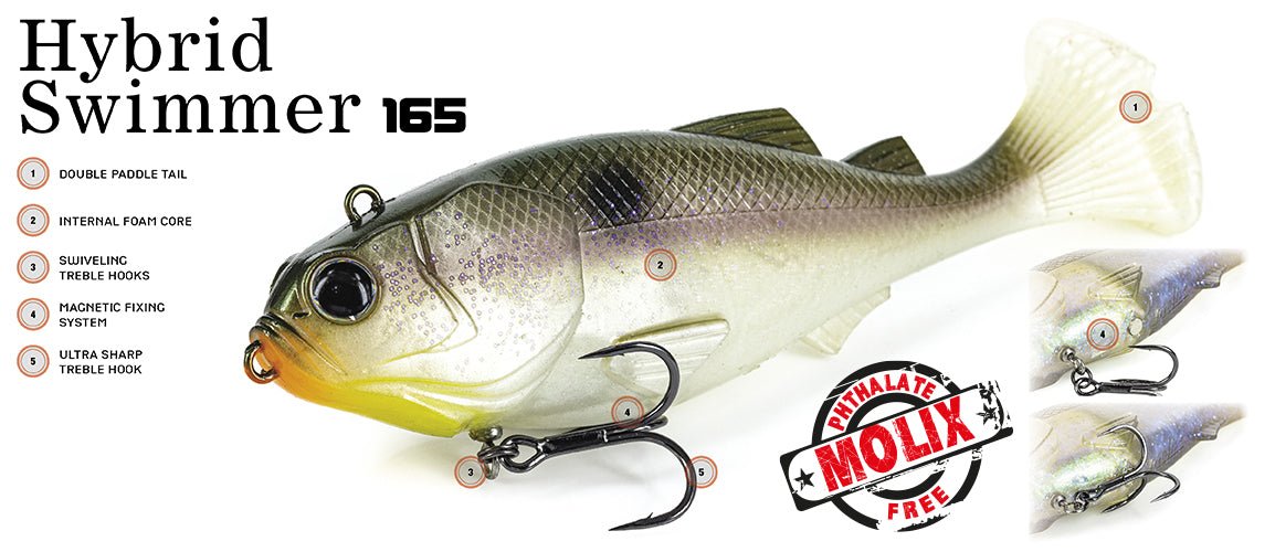 Molix Molix Hybrid Swimmer 165 Swimbait premium fishing tackle gear from Allways Angling