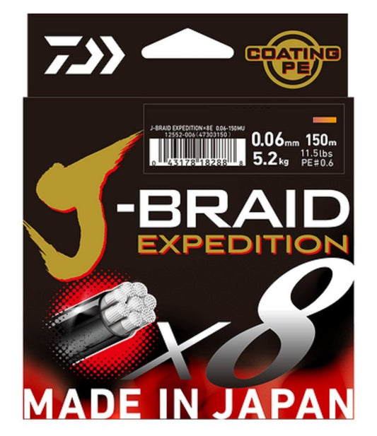 Daiwa DAIWA J-BRAID EXPEDITION- ORANGE premium fishing tackle gear from Allways Angling