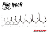 Decoy Decoy JS-3 Pike Hooks Type R Jig Assist Hooks premium fishing tackle gear from Allways Angling