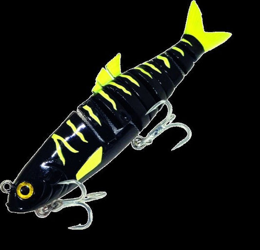 Molix Molix Swim Shad 180 Black Chart Tiger premium fishing tackle gear from Allways Angling
