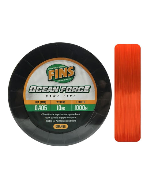 Fins Ocean Force Game Fishing Line 1000m ORANGE