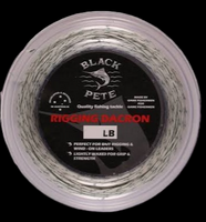 Black Pete Rigging Dacron 50lb 50m White