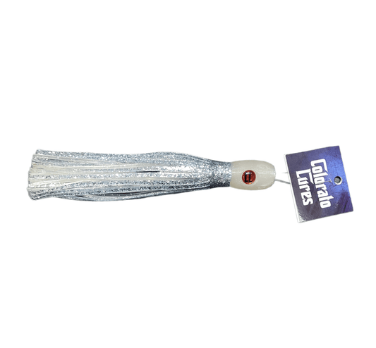 Colorato Lures Colorato Lures 6" Mini Bait Jethead Tuna Skirt Silver Crystal premium fishing tackle gear from Allways Angling