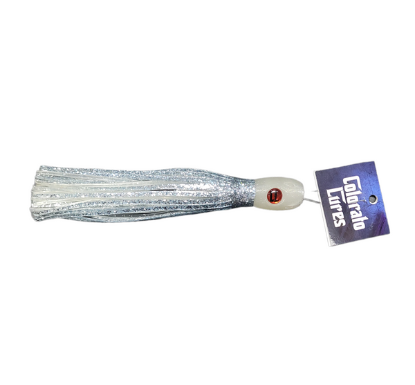 Colorato Lures 6" Mini Bait Jethead Tuna Skirt Silver Crystal