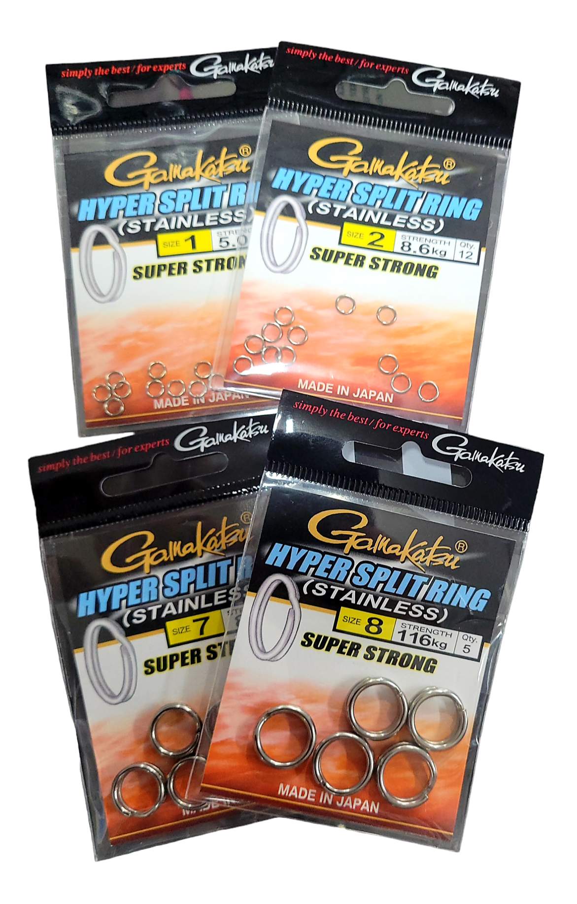 Gamakatsu Gamakatsu Hyper Split Ring (Stainless) premium fishing tackle gear from Allways Angling