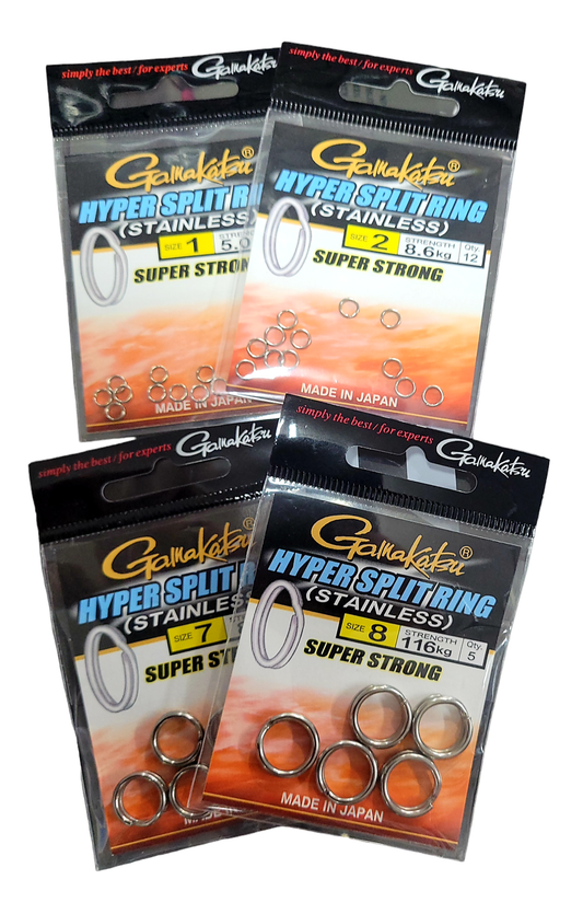 Gamakatsu Gamakatsu Hyper Split Ring (Stainless) premium fishing tackle gear from Allways Angling
