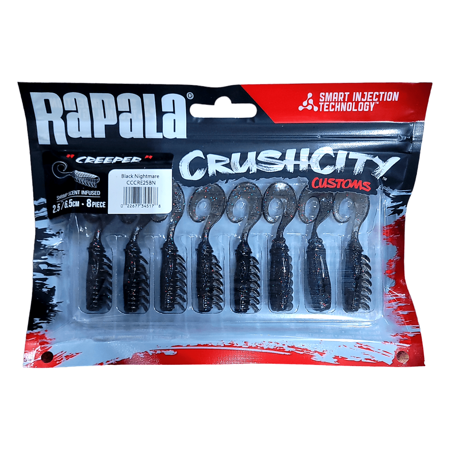 Rapala Rapala Crush City 2.5" Creeper Soft Plastic Lures 8pcs premium fishing tackle gear from Allways Angling
