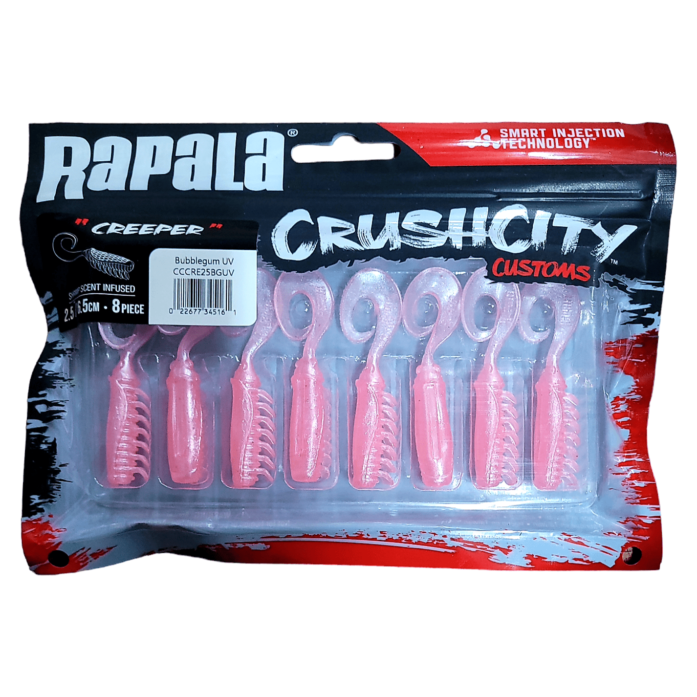 Rapala Rapala Crush City 2.5" Creeper Soft Plastic Lures 8pcs premium fishing tackle gear from Allways Angling