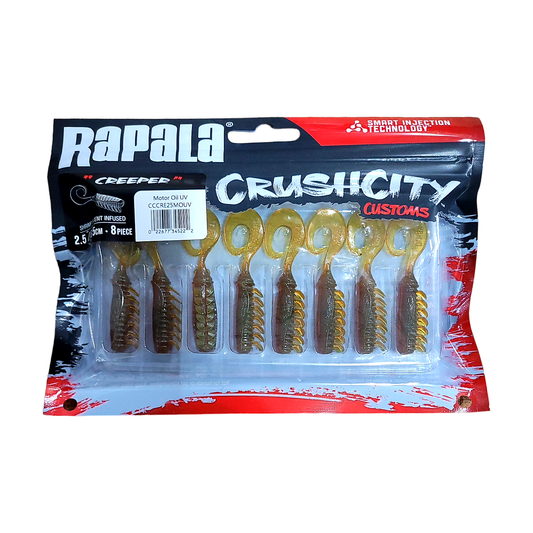 Rapala Rapala Crush City 2.5" Creeper Soft Plastic Lures 8pcs premium fishing tackle gear from Allways Angling