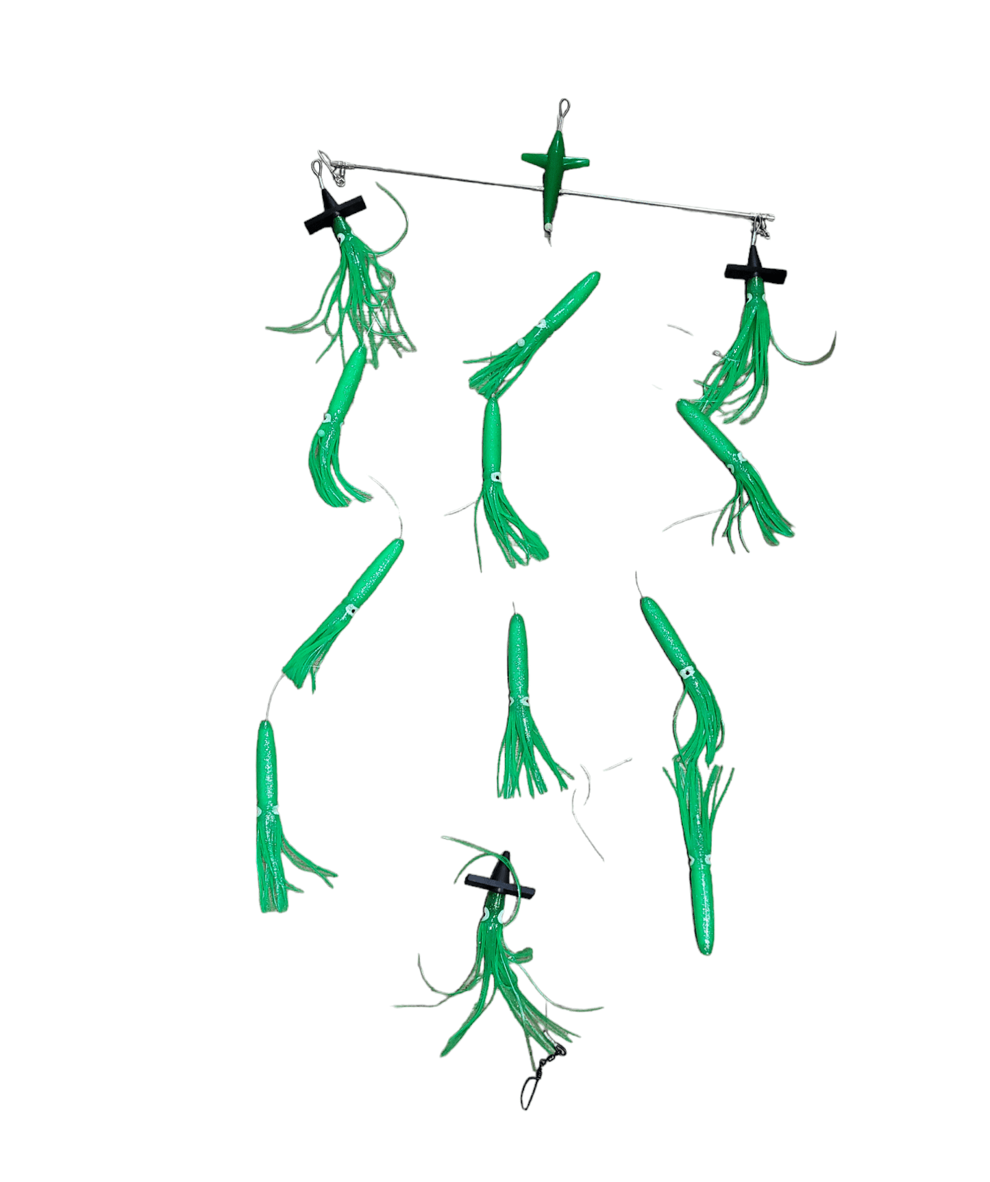 Allways Angling Spreader Bar Teaser 600mm Lumo Green Floating Squid premium fishing tackle gear from Allways Angling