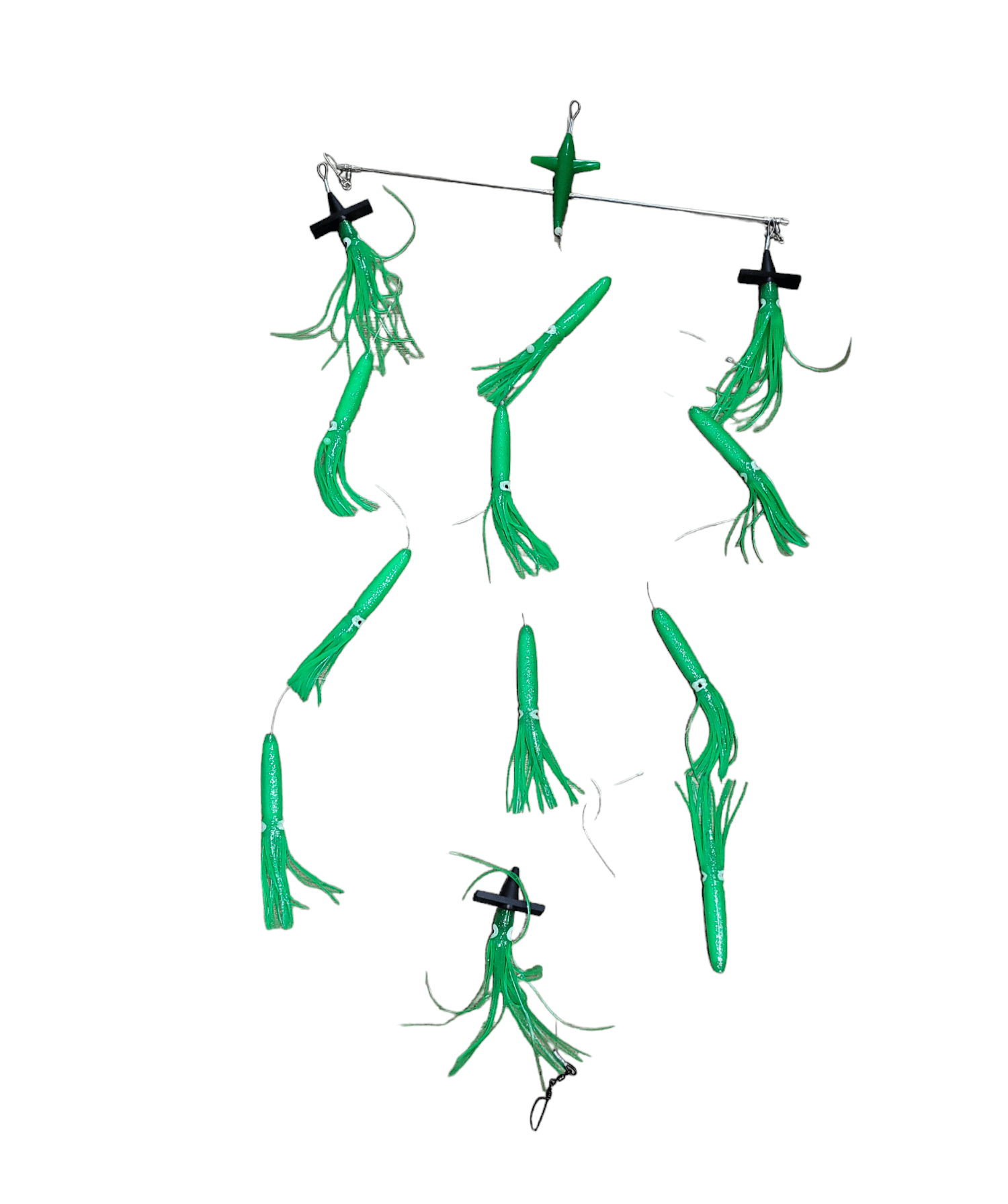 Allways Angling Spreader Bar Teaser 600mm Lumo Green Floating Squid premium fishing tackle gear from Allways Angling