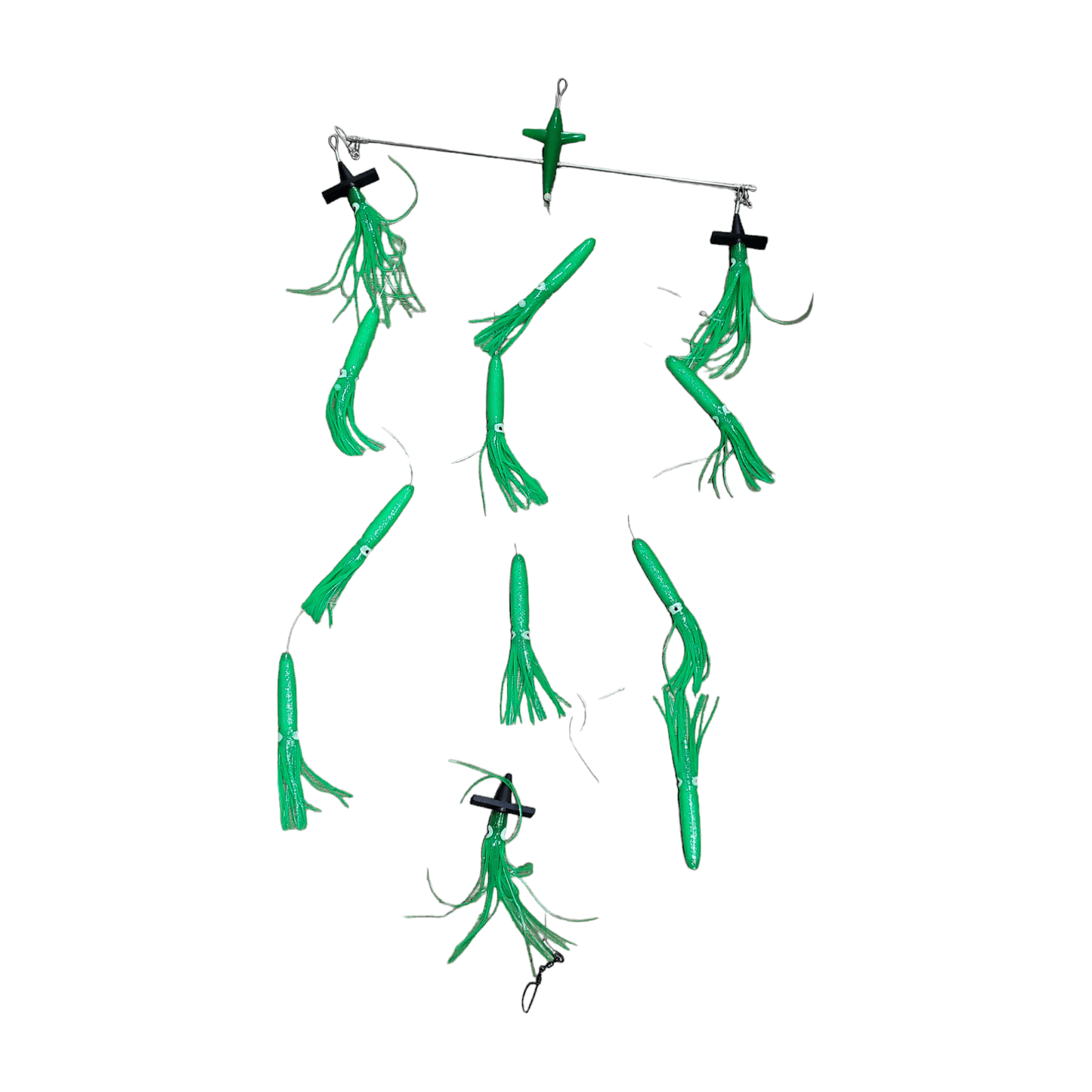 Allways Angling Spreader Bar Teaser 600mm Lumo Green Floating Squid premium fishing tackle gear from Allways Angling
