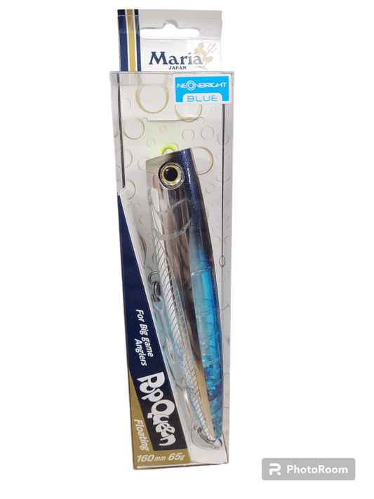 maria Maria NEON BRIGHT Pop Queen Floating Popper - 160mm - 65g B57D premium fishing tackle gear from Allways Angling