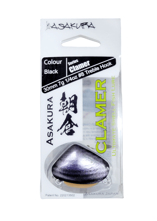 Asakura Asakura Clamer 30mm Pippi Lure BLACK premium fishing tackle gear from Allways Angling