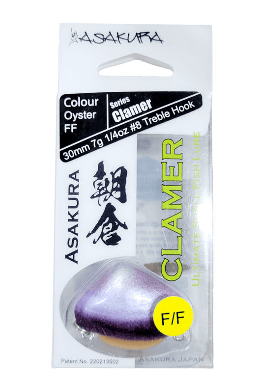 Asakura Asakura Clamer 30mm Pippi Lure Oyster FF premium fishing tackle gear from Allways Angling