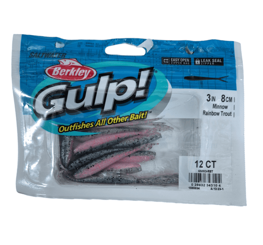 Berkley Berkley GULP 3″ MINNOW RAINBOW TROUT 8PK premium fishing tackle gear from Allways Angling