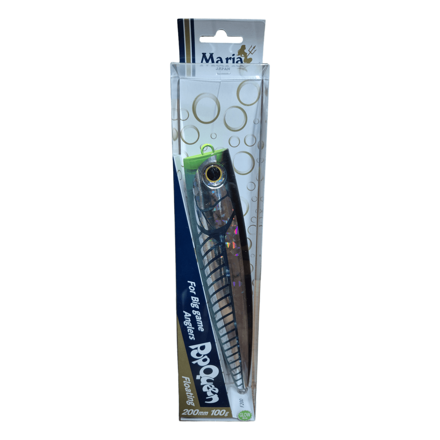 Maria Maria Pop Queen 200 Popper Lure premium fishing tackle gear from Allways Angling