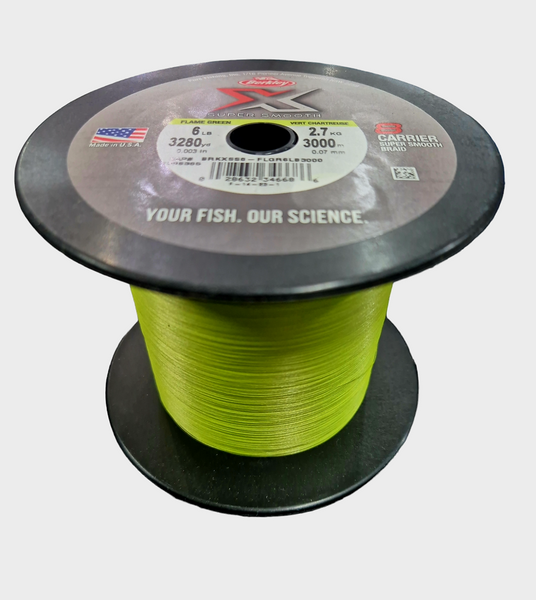 Berkley X9 6LB Braid 3000yds FLAME GREEN