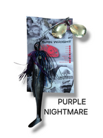 Spin Wright 1oz twinspin x IRUKANJI 7” Cod Spinnerbait PURPLE