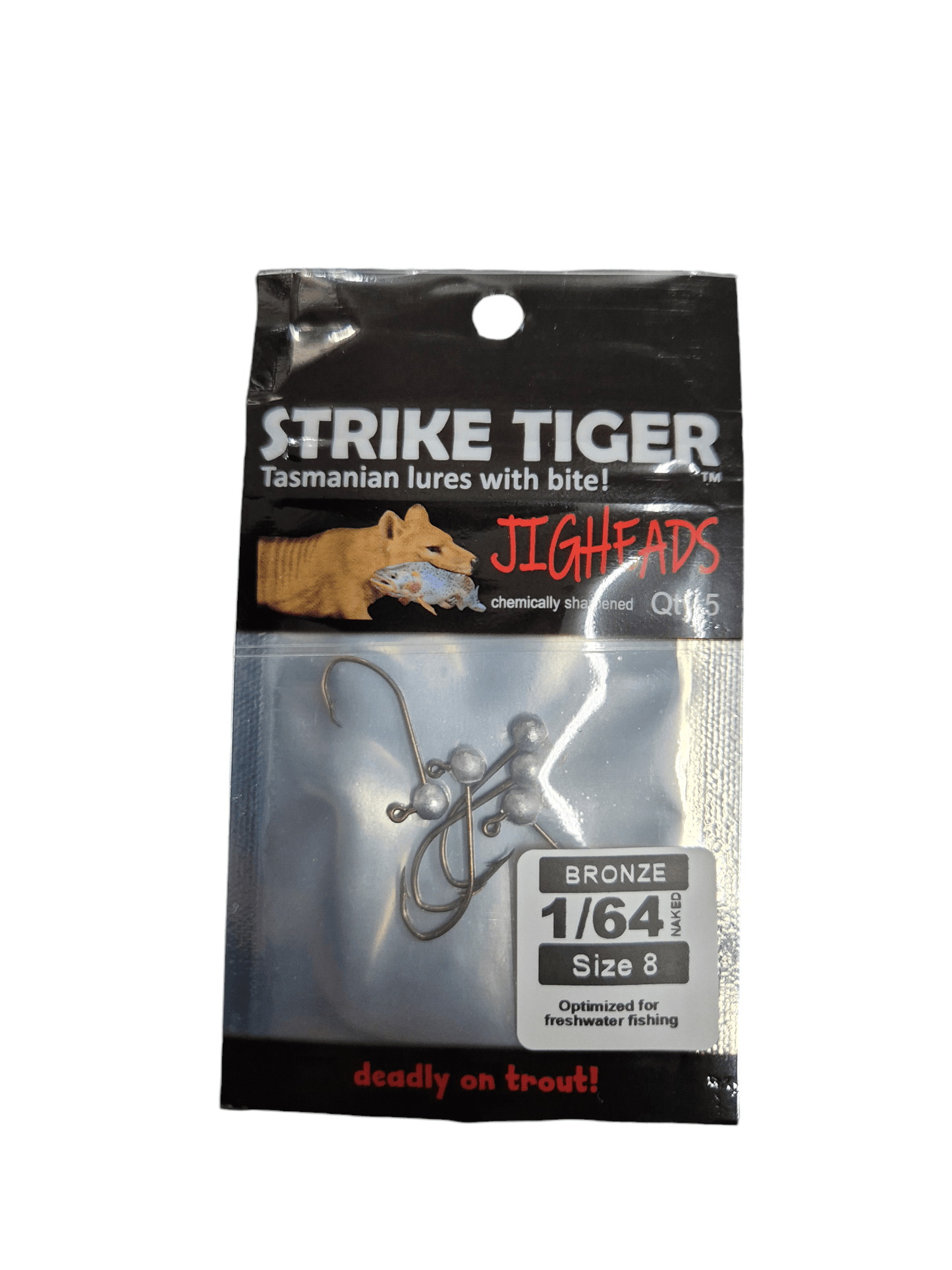 Strike Tiger Strike Tiger Bronze Trout Jig heads (5 pack) premium fishing tackle gear from Allways Angling