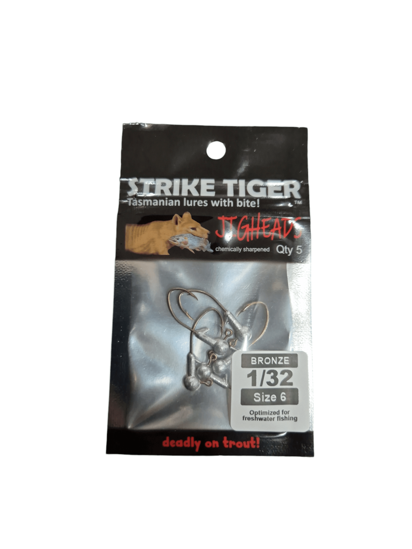 Strike Tiger Strike Tiger Bronze Trout Jig heads (5 pack) premium fishing tackle gear from Allways Angling