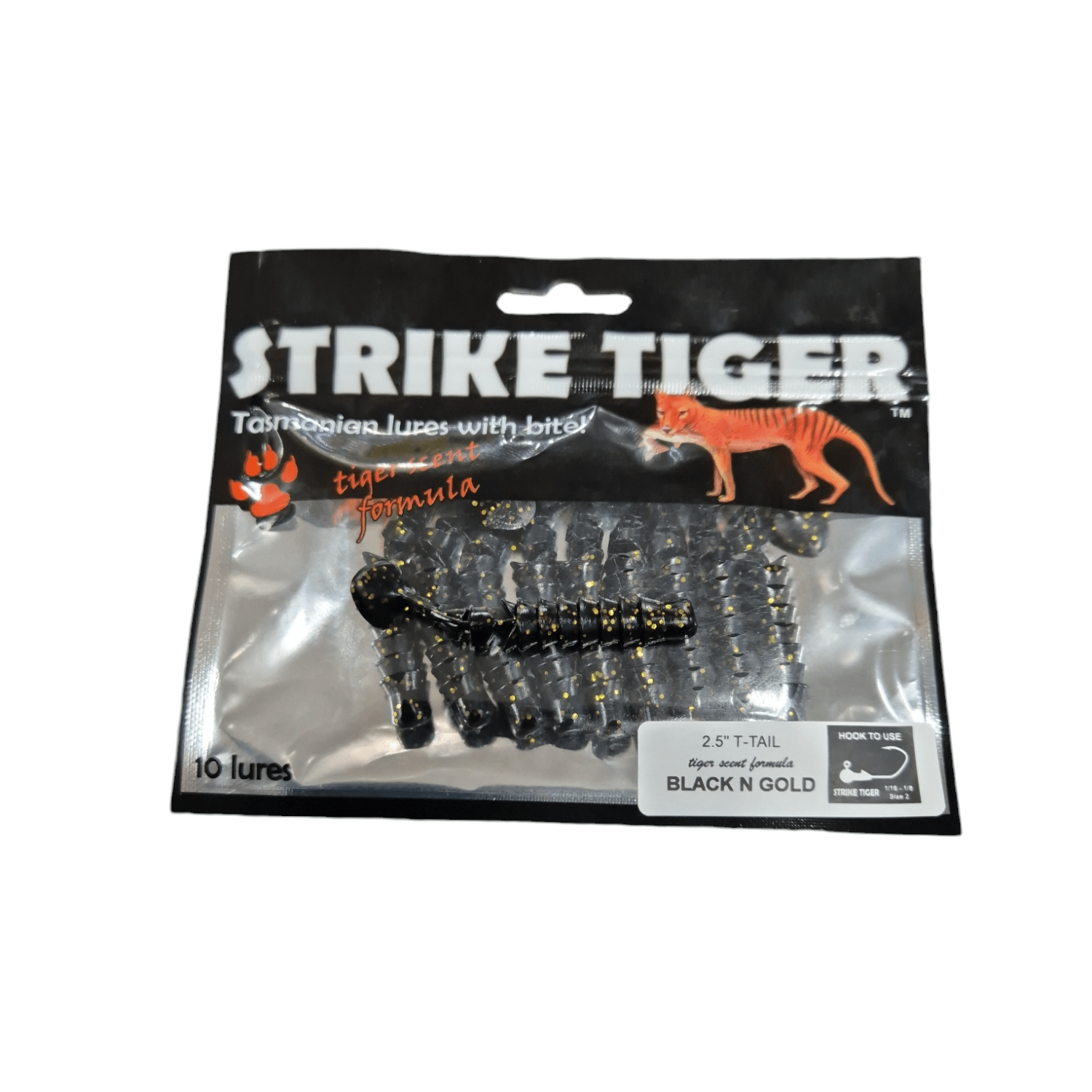 Strike Tiger Strike Tiger 2.5" T Tail Soft Plastics (10 Pack) premium fishing tackle gear from Allways Angling