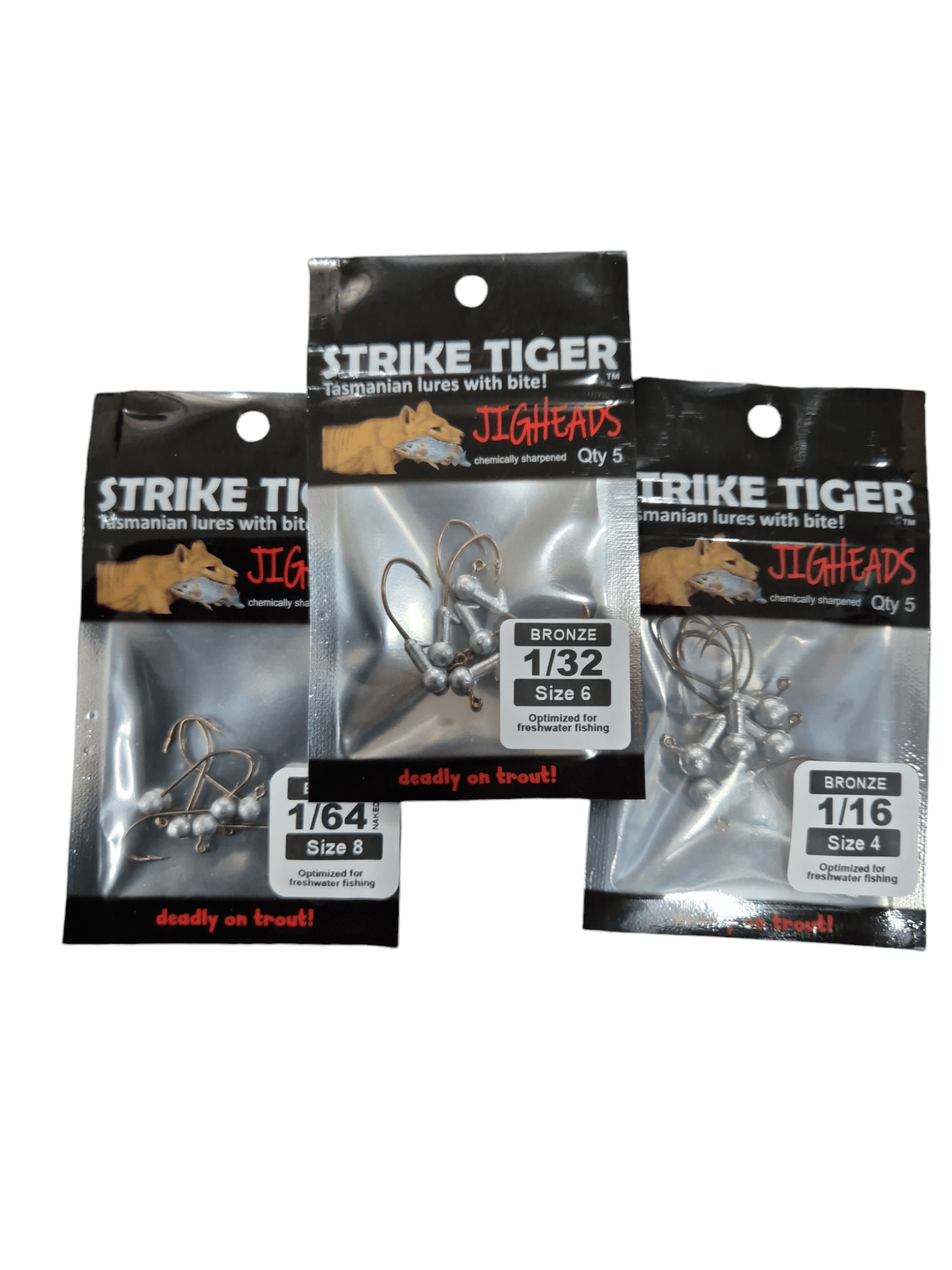Strike Tiger Strike Tiger Bronze Trout Jig heads (5 pack) premium fishing tackle gear from Allways Angling