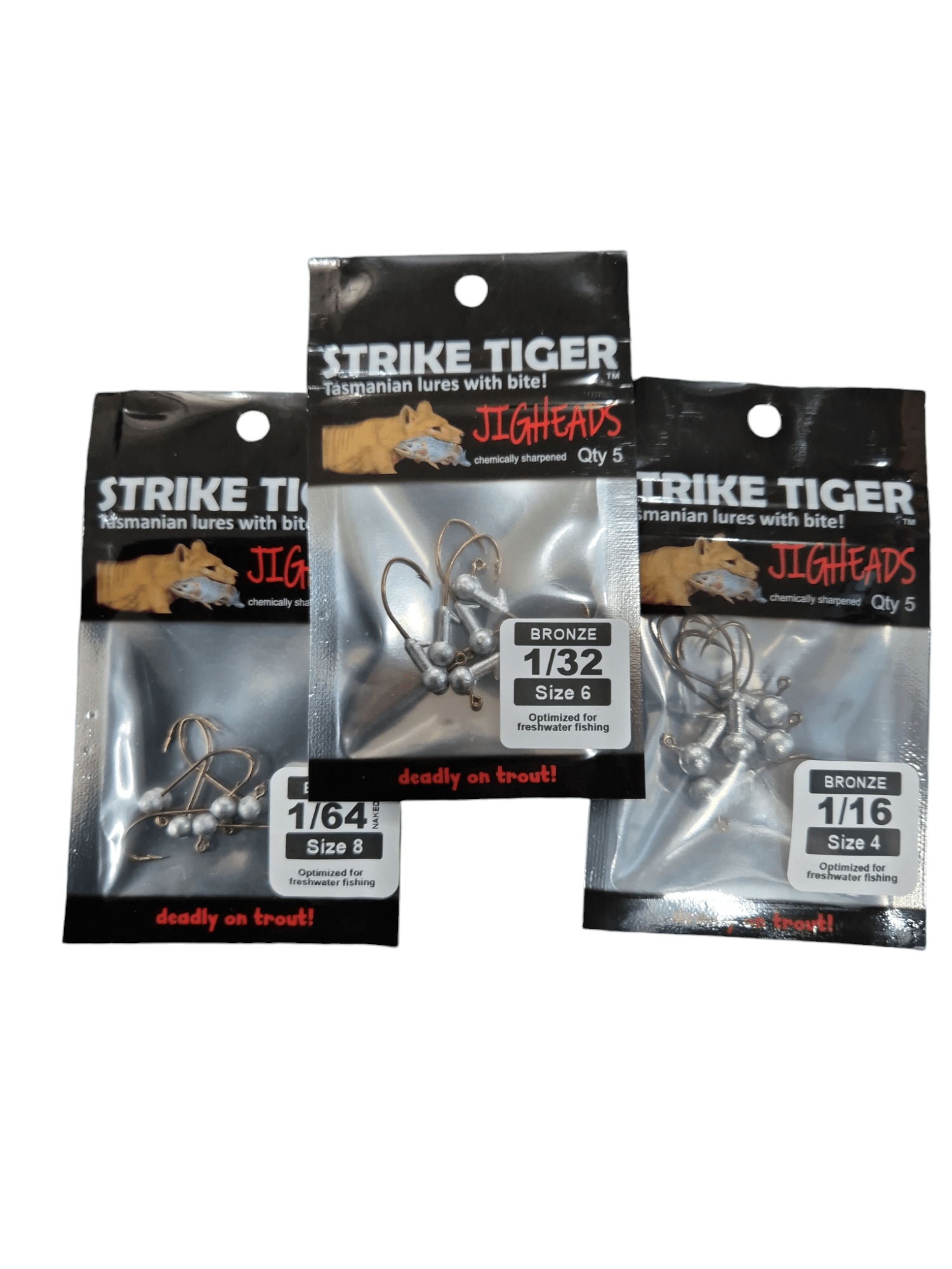 Strike Tiger Strike Tiger Bronze Trout Jig heads (5 pack) premium fishing tackle gear from Allways Angling