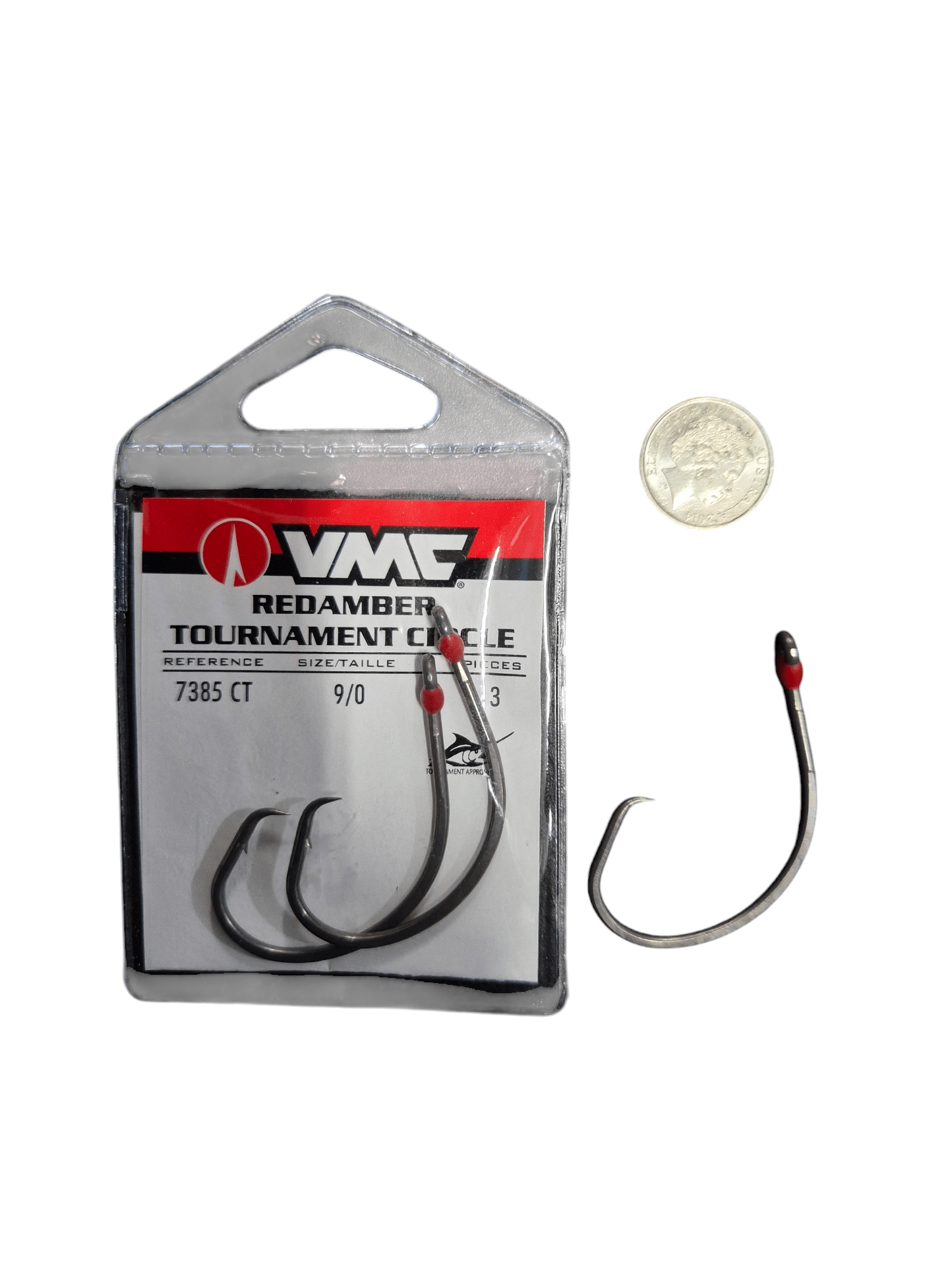 Owner VMC 7385 Redamber Tournament Circle Hooks 9/0 3pk premium fishing tackle gear from Allways Angling