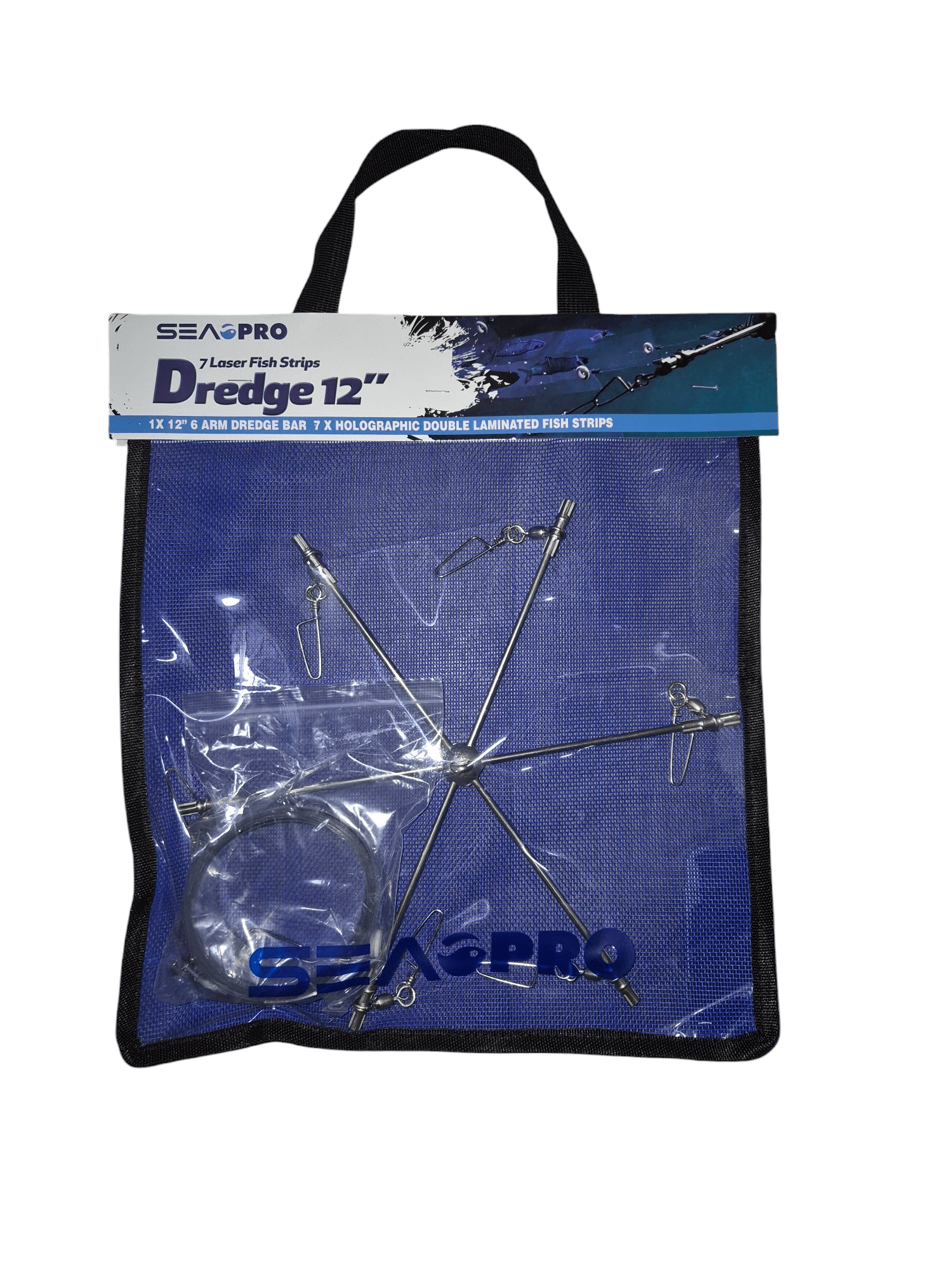 SEA PRO Sea Pro 12" Dredge Teaser w/ 7 x SARDINE STRIPS premium fishing tackle gear from Allways Angling