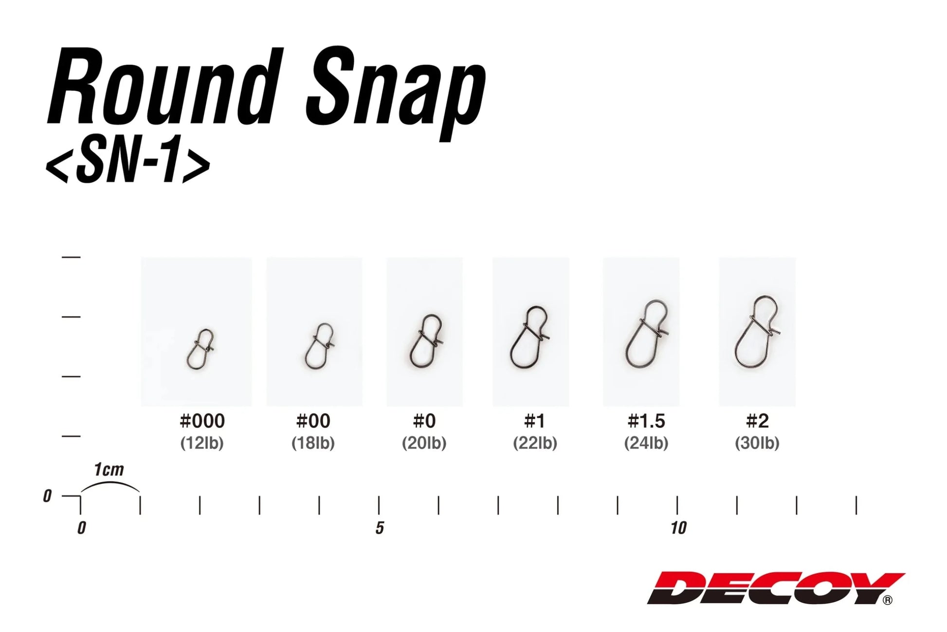 Decoy Decoy Round Snap Lure Clip premium fishing tackle gear from Allways Angling