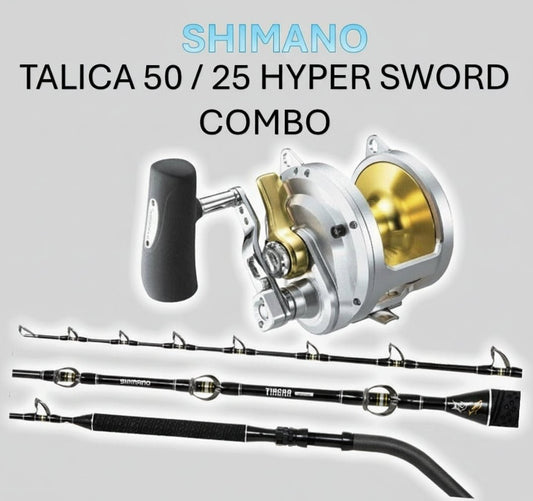 Shimano SHIMANO TALICA 50A HYPER SWORD COMBO premium fishing tackle gear from Allways Angling