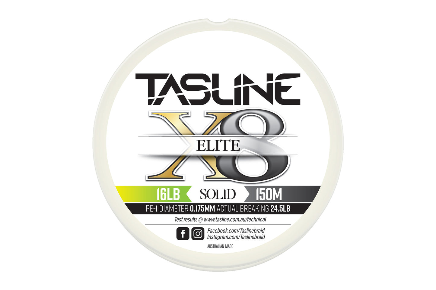 Tasline Tasline Elite White Braid premium fishing tackle gear from Allways Angling