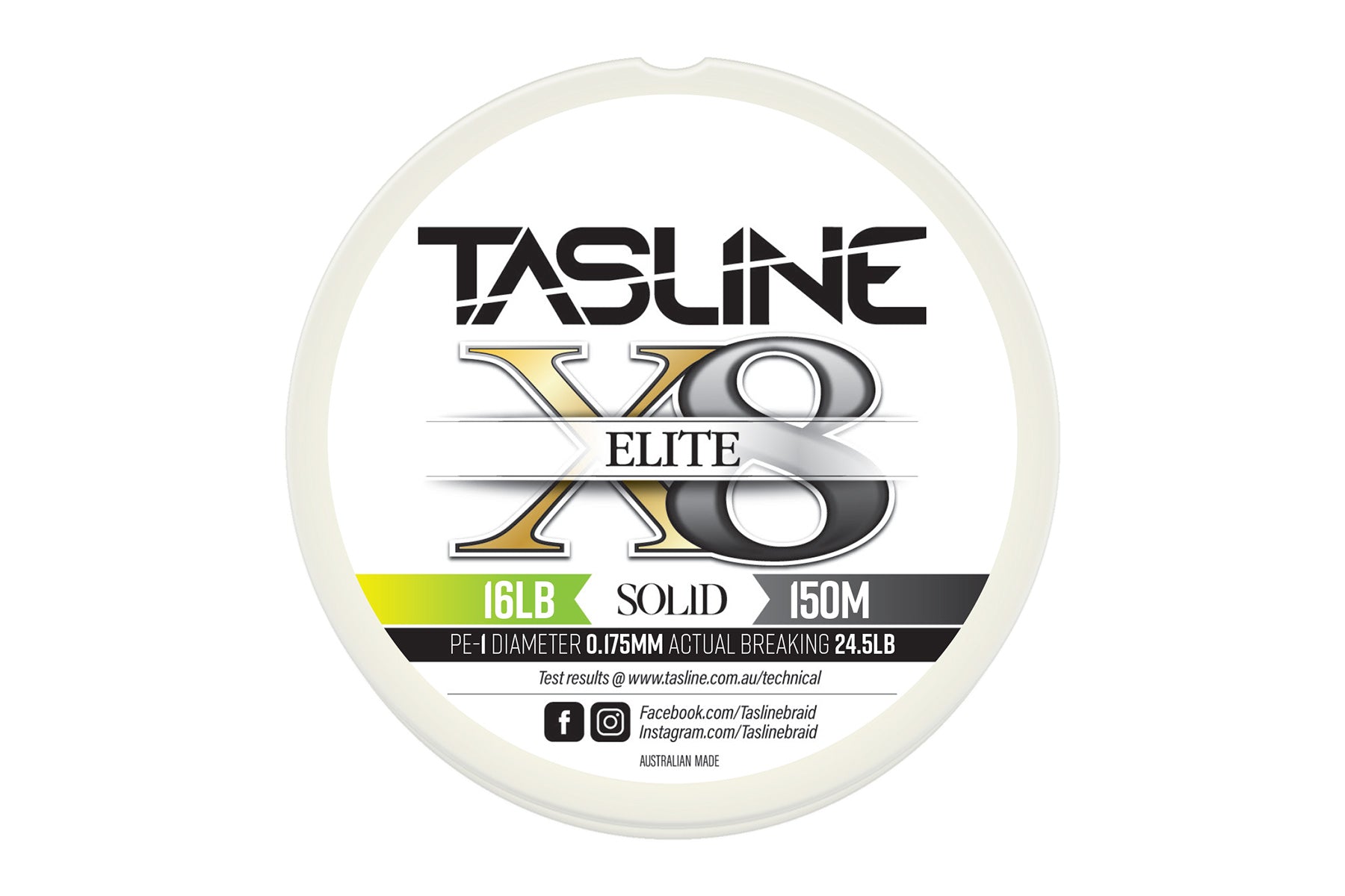 Tasline Tasline Elite White Braid premium fishing tackle gear from Allways Angling