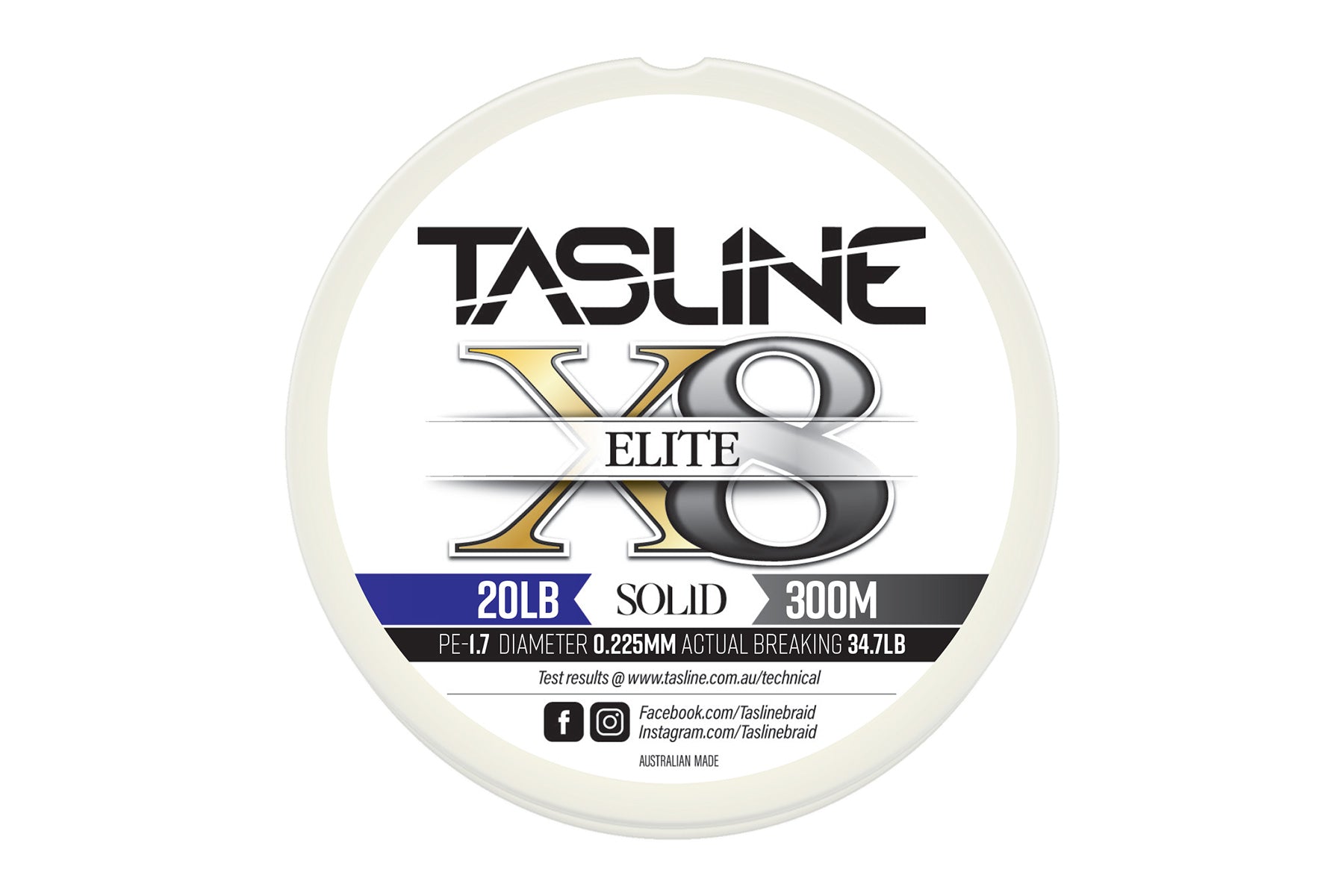 Tasline Tasline Elite White Braid premium fishing tackle gear from Allways Angling