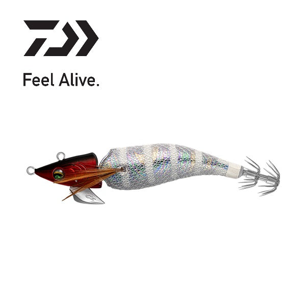 Daiwa Emeraldas Amorous Joint Squid Jig #3.0 RED HEAD GLOW STRIPE