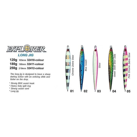 Todd TODD Explorer Long Jig 180g premium fishing tackle gear from Allways Angling