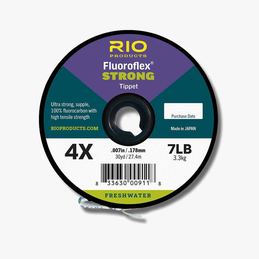 Rio Rio Fluoroflex STRONG Tippet Leader 30yds Clear Fluorocarbon premium fishing tackle gear from Allways Angling