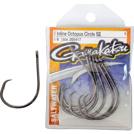 Gamakatsu Gamakatsu Inline Octopus Circle Straight Eye Pre Pack premium fishing tackle gear from Allways Angling