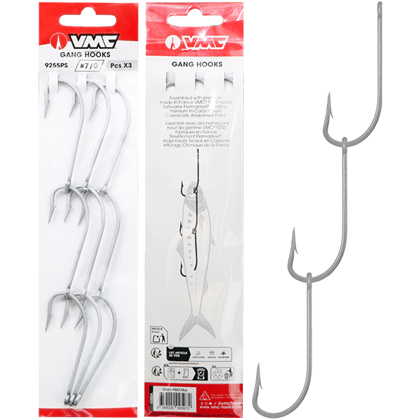 VMC VMC GANG HOOK NO SWIVEL 3PK premium fishing tackle gear from Allways Angling