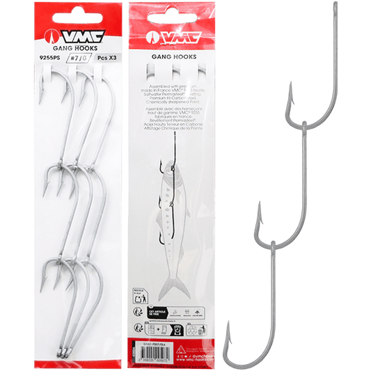 VMC VMC GANG HOOK NO SWIVEL 3PK premium fishing tackle gear from Allways Angling