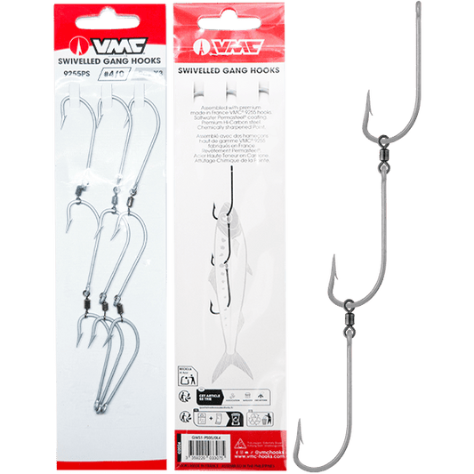 VMC VMC GANG HOOK WITH SWIVEL 3PK premium fishing tackle gear from Allways Angling