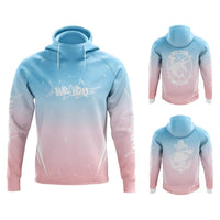 Mad Fisho KIDS Fishing Hoodie Jumper Pink Blue