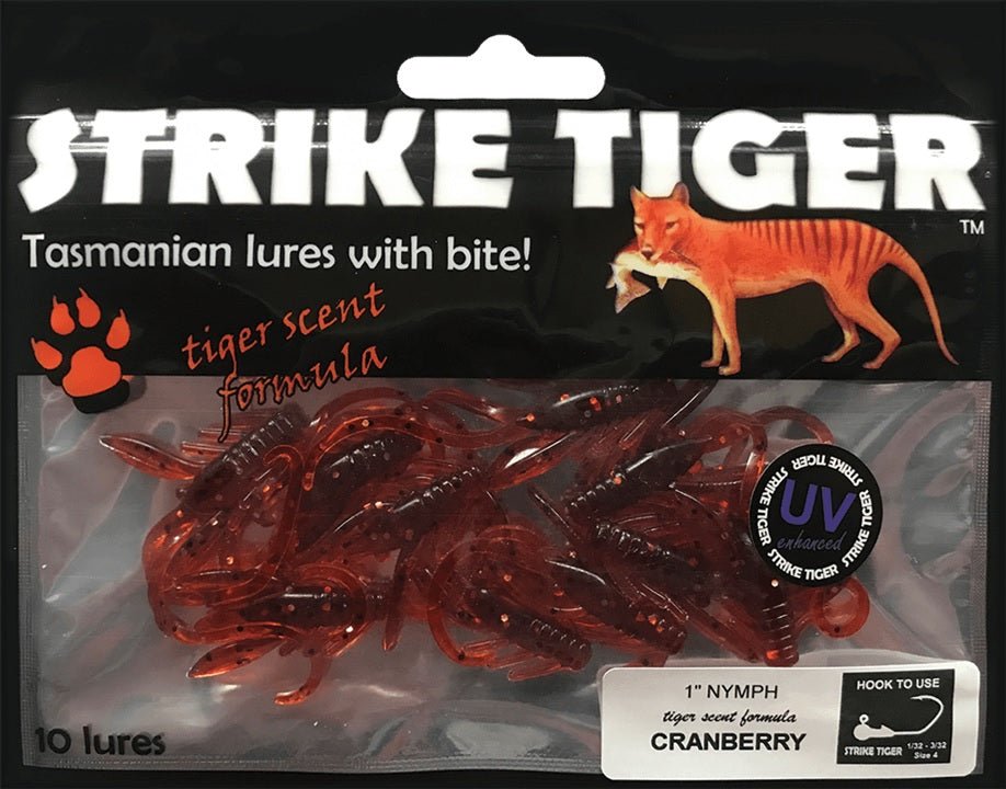 Strike Tiger Strike Tiger 1" Nymph Soft Plastics (10 Pack) premium fishing tackle gear from Allways Angling