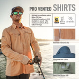 Shimano Pro Stretch Vented Fishing  Burnt Orange