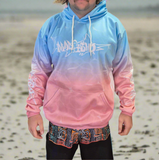 Mad Fisho Fishing Hoodie Jumper Pink/Blue