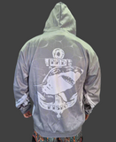Mad Fisho KIDS Fishing Hoodie Jumper GREY