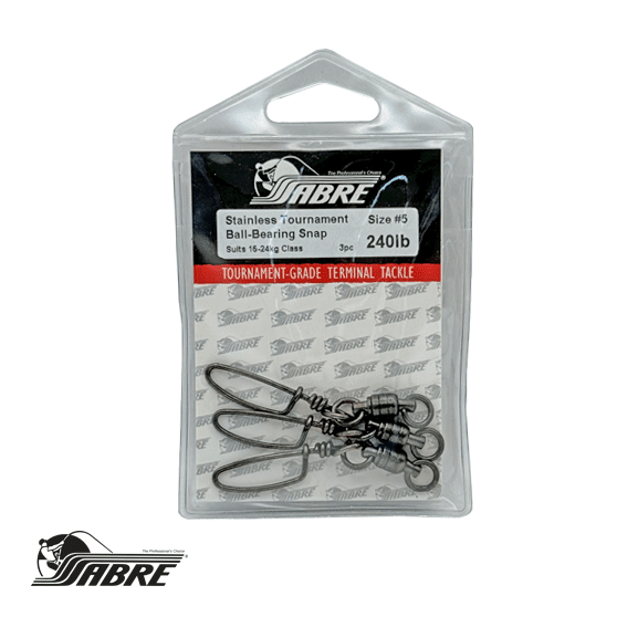 Sabre SABRE SS Tournament Ball-Bearing Snap Swivels premium fishing tackle gear from Allways Angling