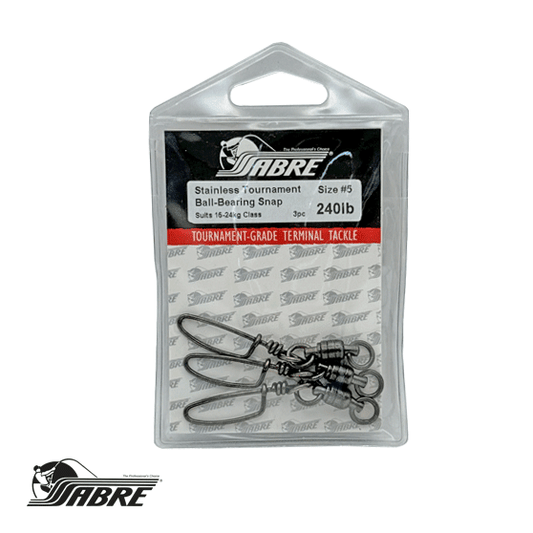 Sabre SABRE SS Tournament Ball-Bearing Snap Swivels premium fishing tackle gear from Allways Angling
