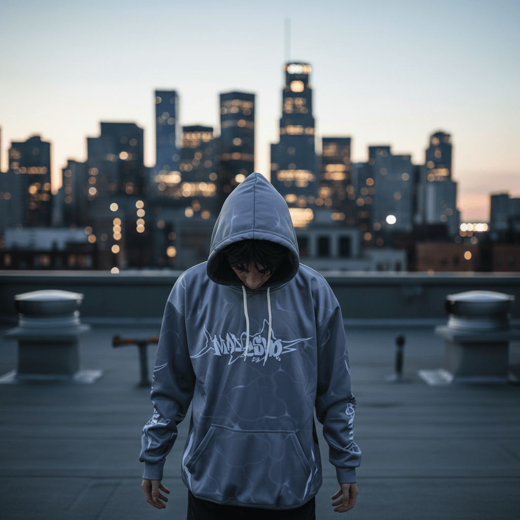 Mad Fisho Mad Fisho Fishing Hoodie Jumper GREY premium fishing tackle gear from Allways Angling